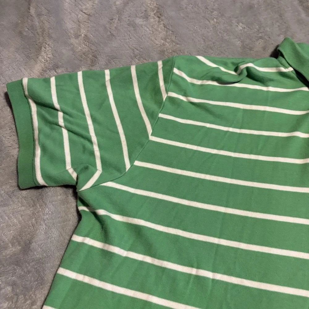 Polo Ralph Lauren Men's XL Short Sleeve Green & White Polo Shirt